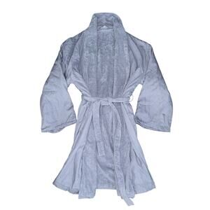 HOTEL COLLECTION light slate blue terry cloth 100% cotton wrap Turkish robe
